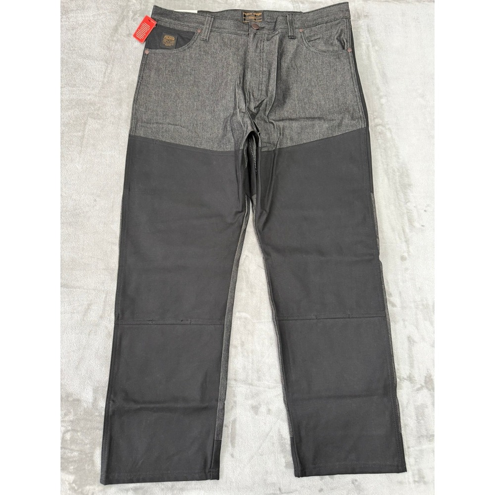 Filson x Wrangler Adventure Jeans Mens 40x32 Black Indigo Denim Relaxed New NWT
